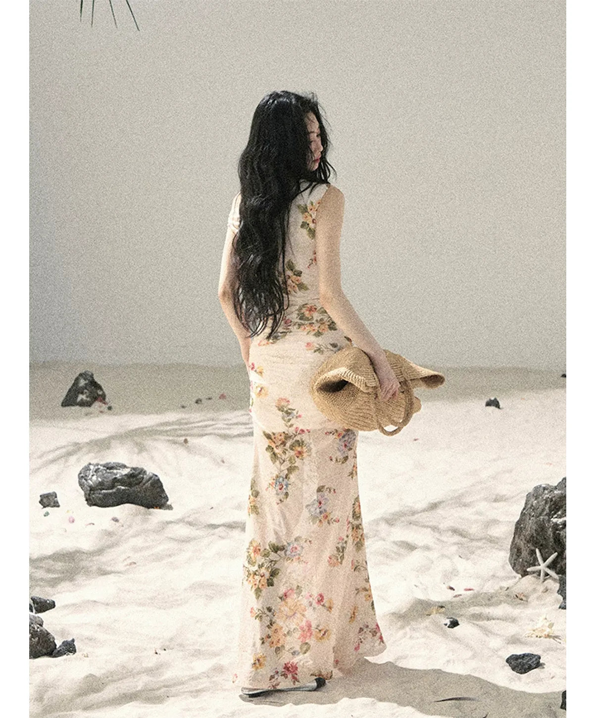 French Floral Mesh Dress