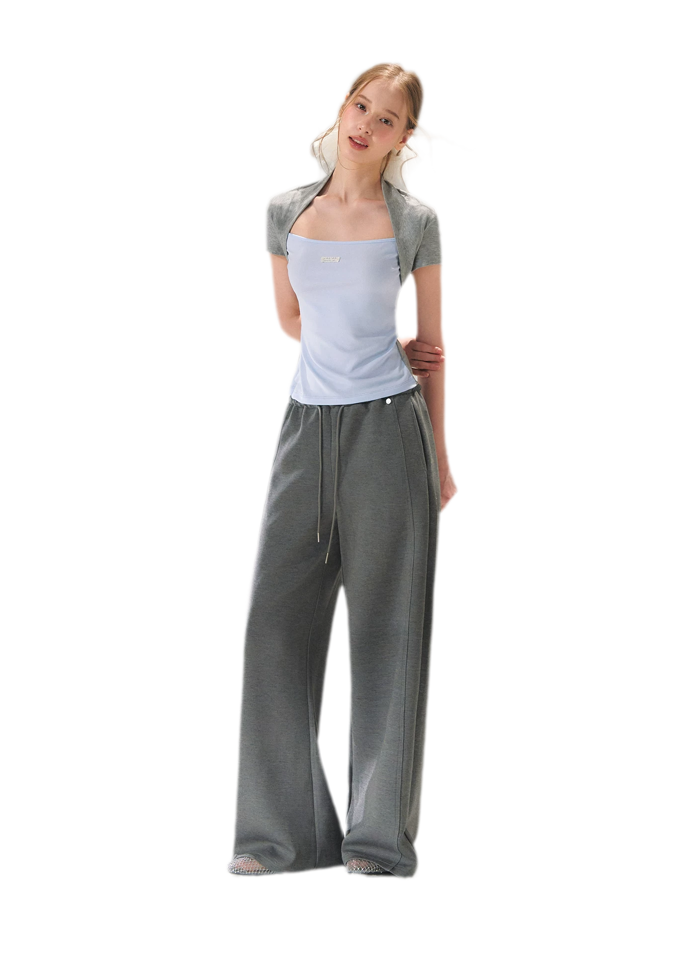 Colorblock Faux Two-Piece Tee