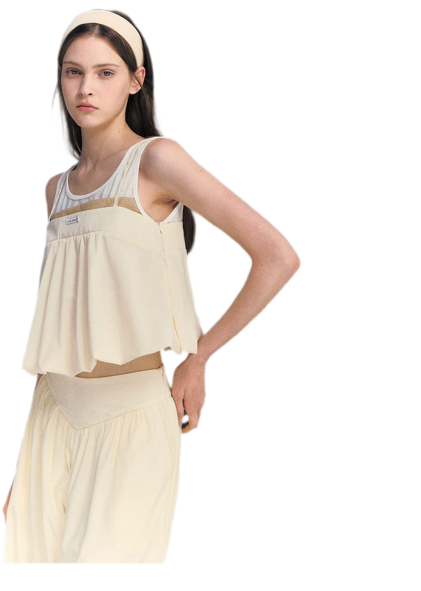 Contrast Faux Layered Set