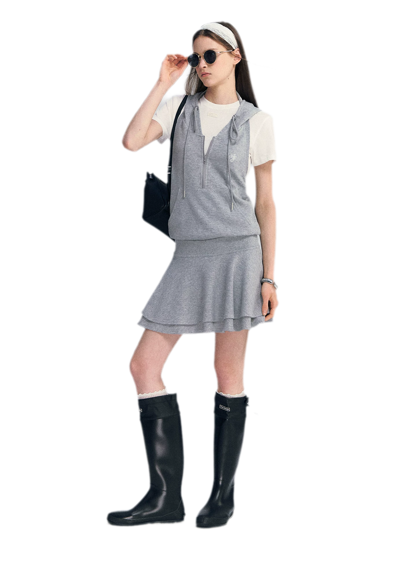 Hooded Romper Dress