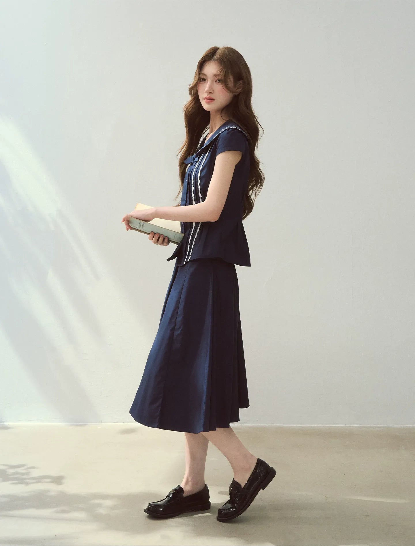 Sailor Collar Skirt Set