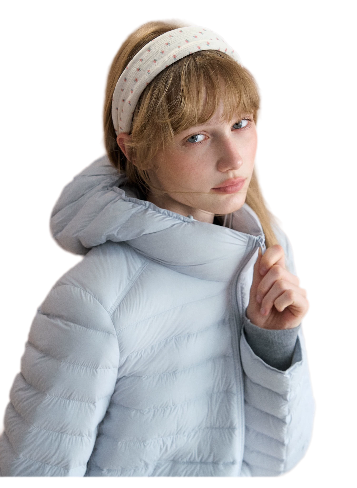 Lightweight Quilted Hooded Down Jacket