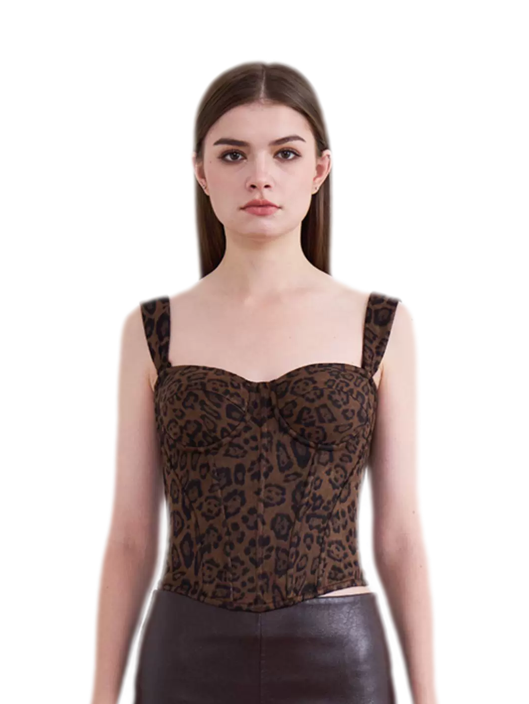 Leopard Underwire Bustier Top with Convertible Straps – CHINASQUAD