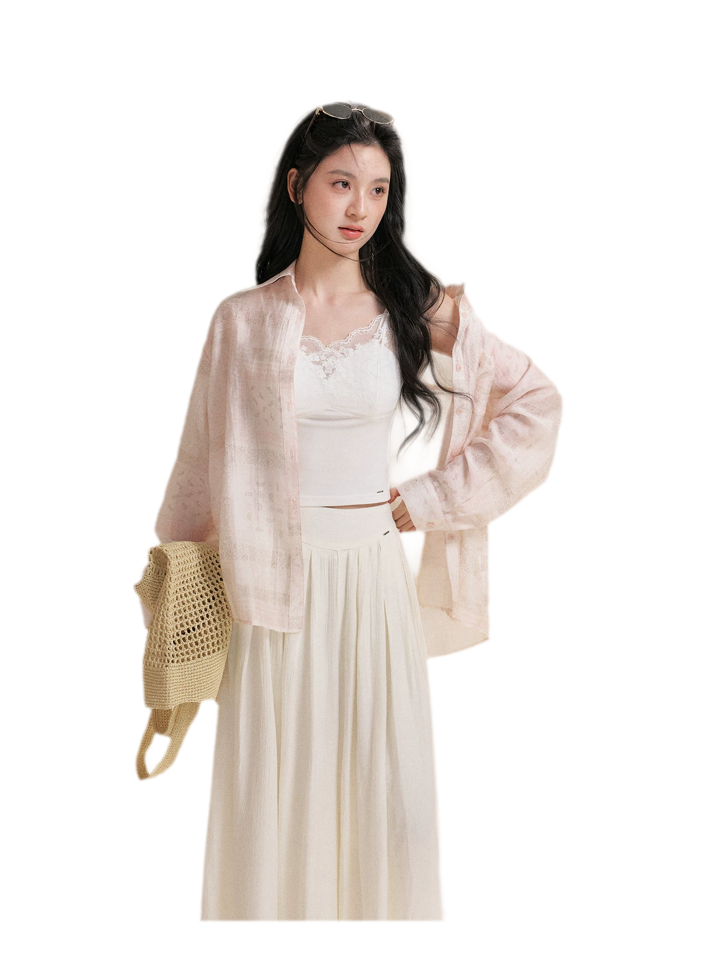 Pleated Wide-Leg Pants