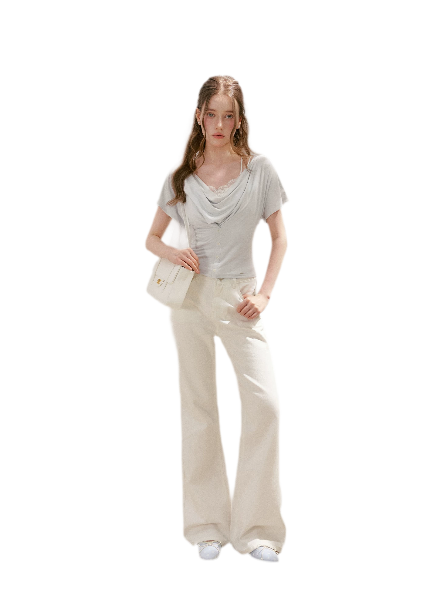 Embroidered Flared Jeans