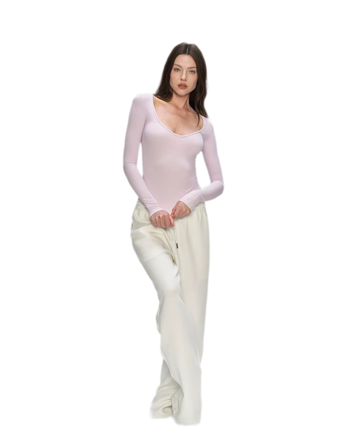 Bare-Feel V-Neck Top