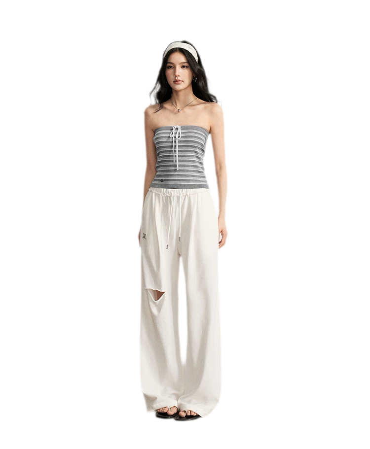 Striped Knit Bustier