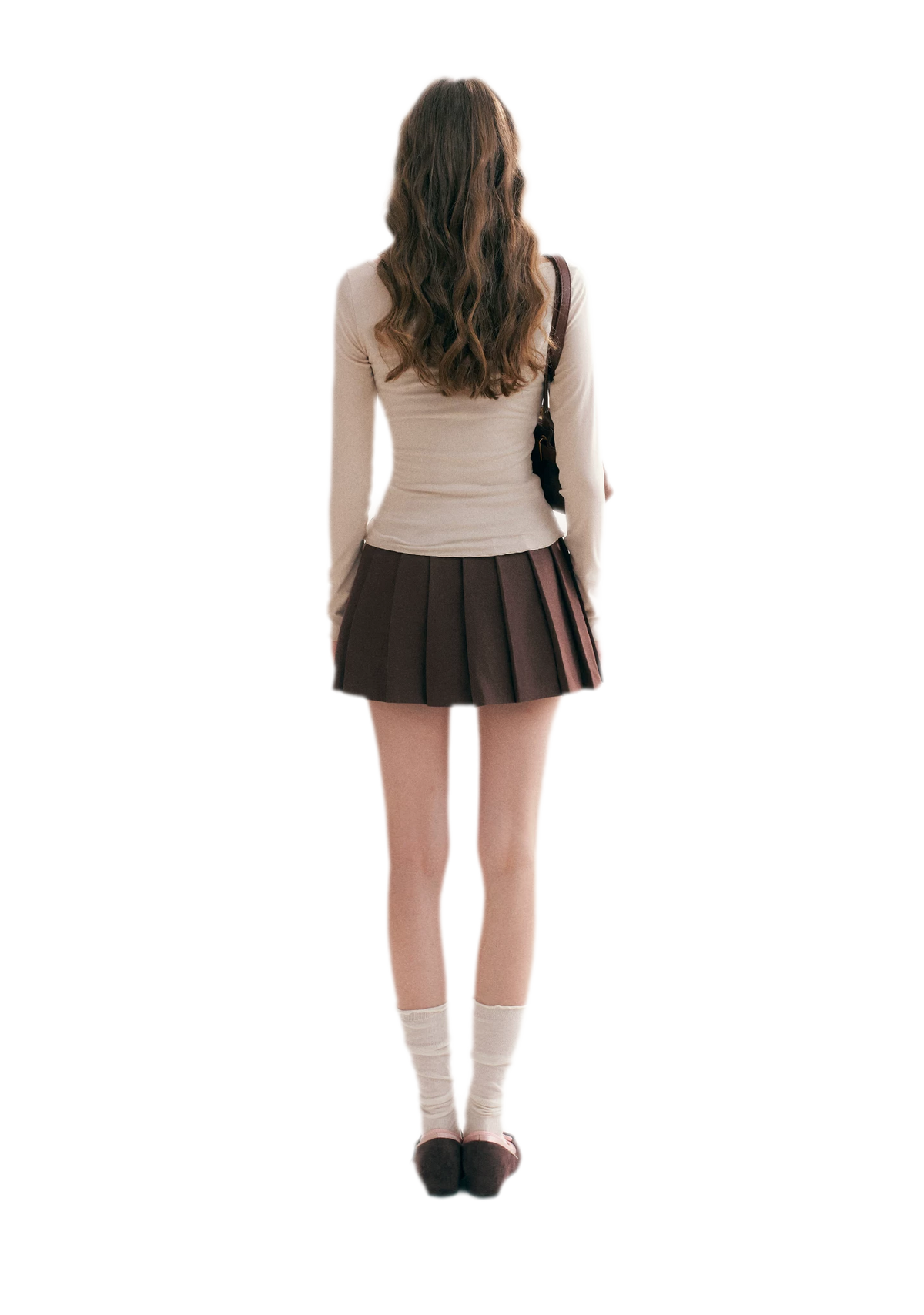 Lace Crossover Slim T-Shirt