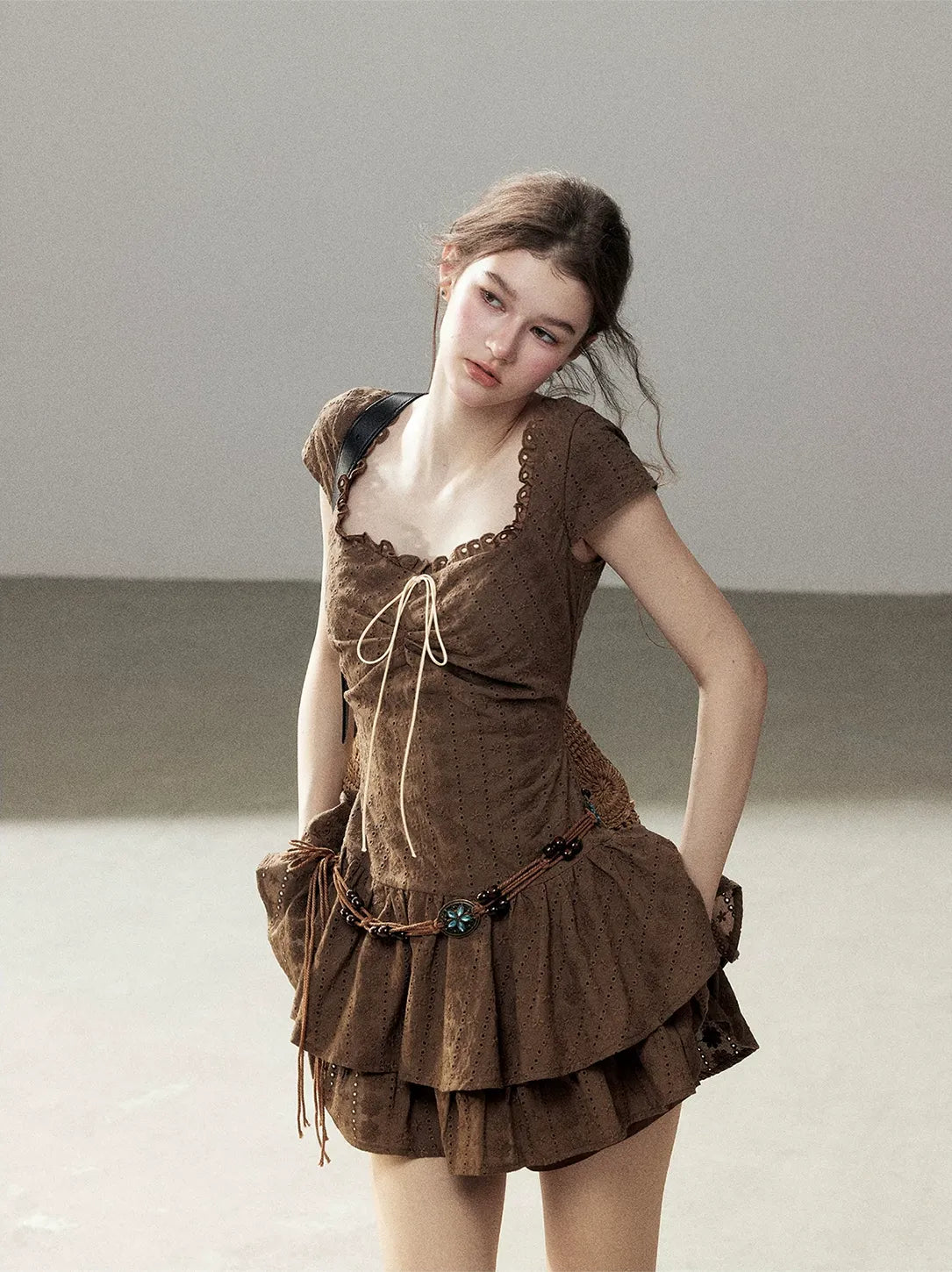 Cotton Eyelet Midi Dress