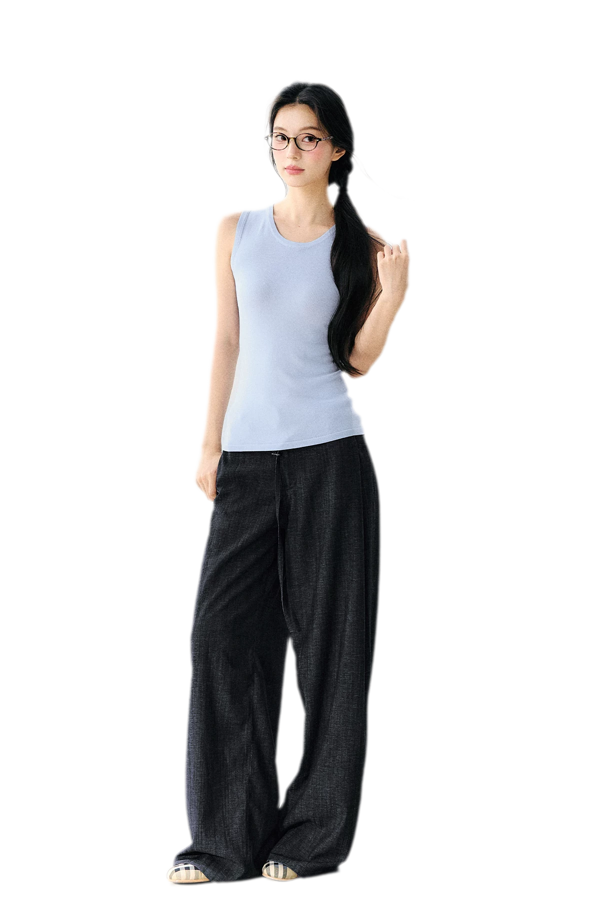 Detachable Knit Cape Set