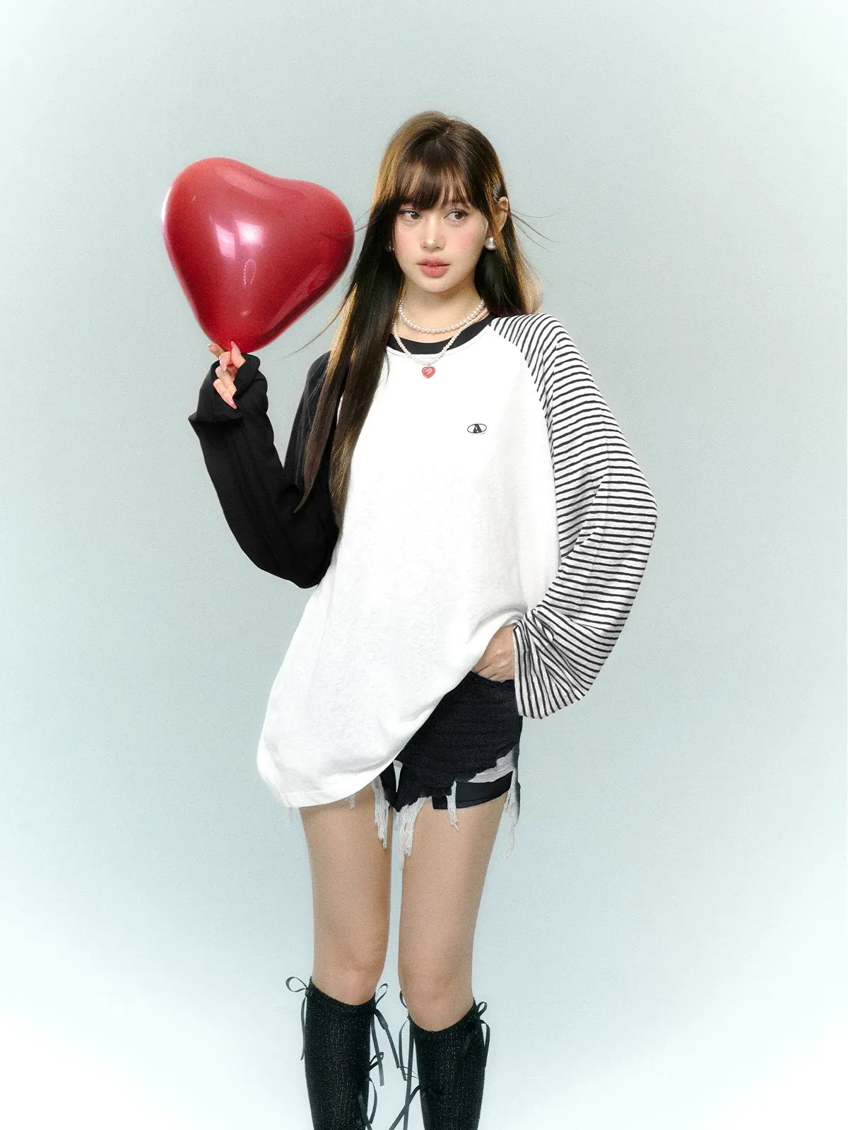 Color-Block Striped Top
