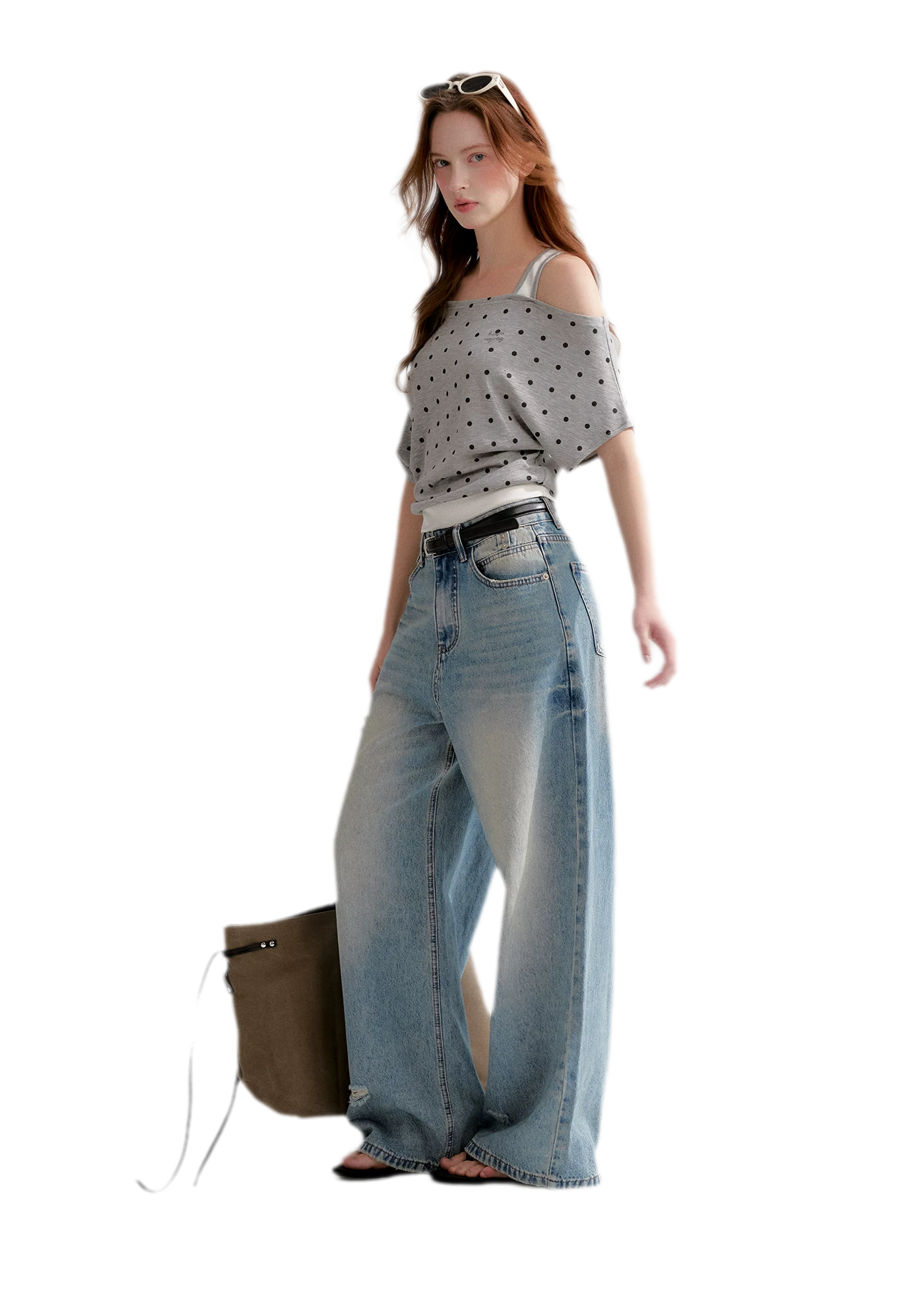 Polka Dot Layered T-Shirt