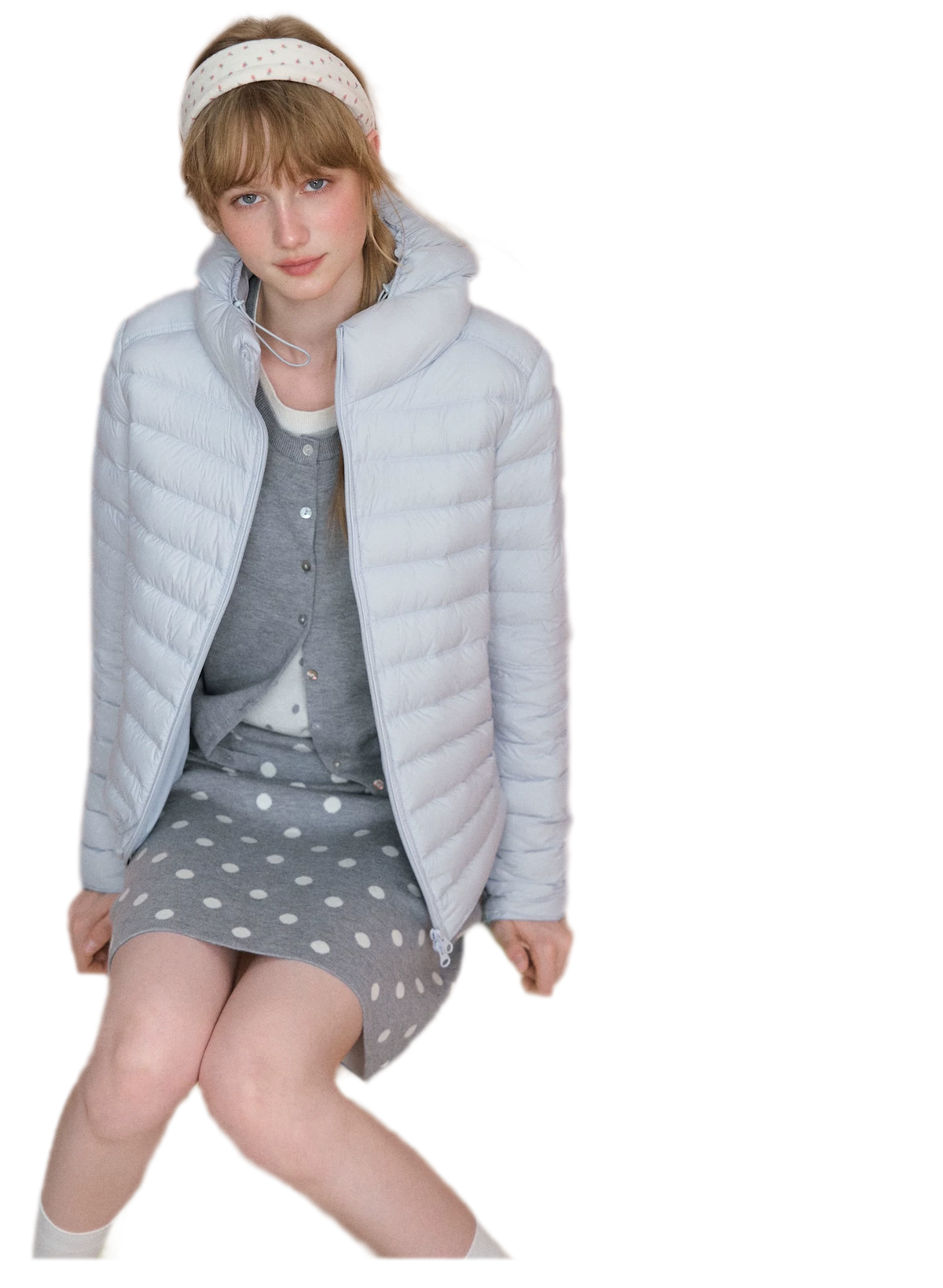 Lightweight Quilted Hooded Down Jacket
