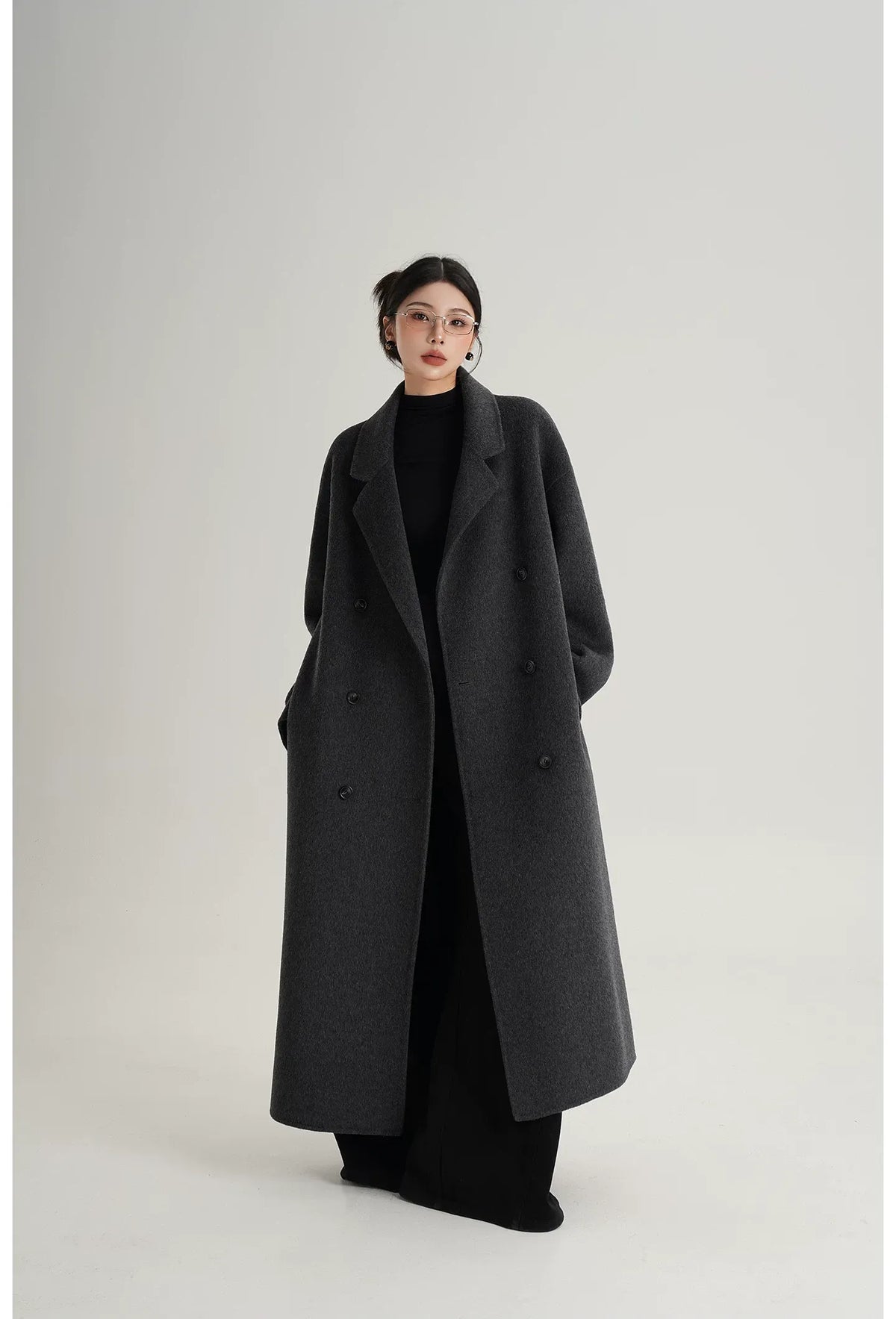 Hand-Sewn Oversized Wool Coat