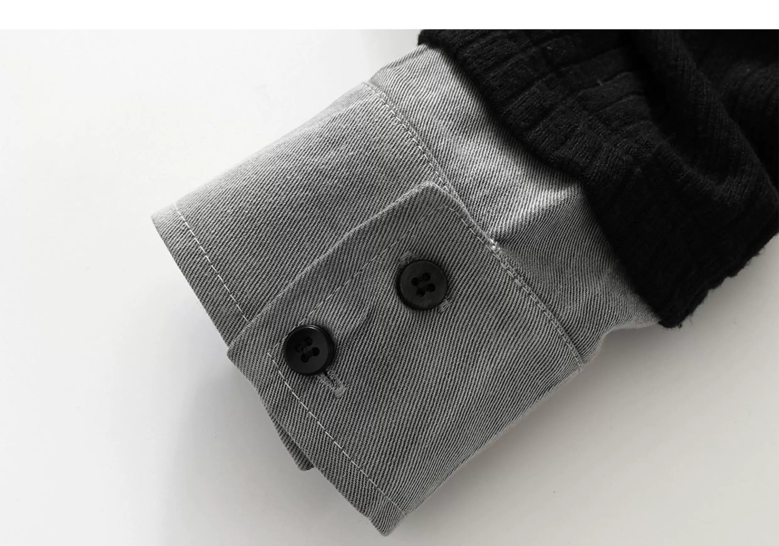 Faux Layered Patchwork Shirt