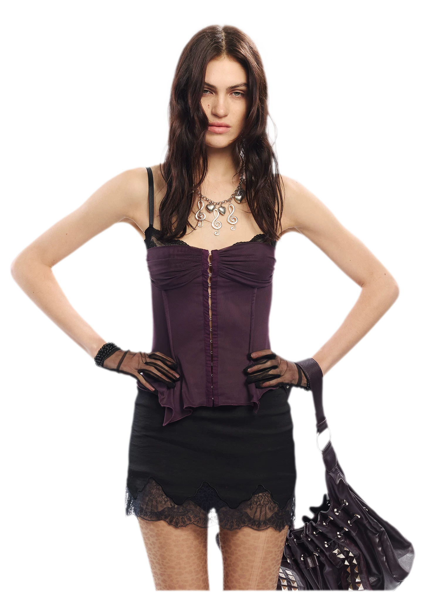Original Lace Splicing Mesh Camisole
