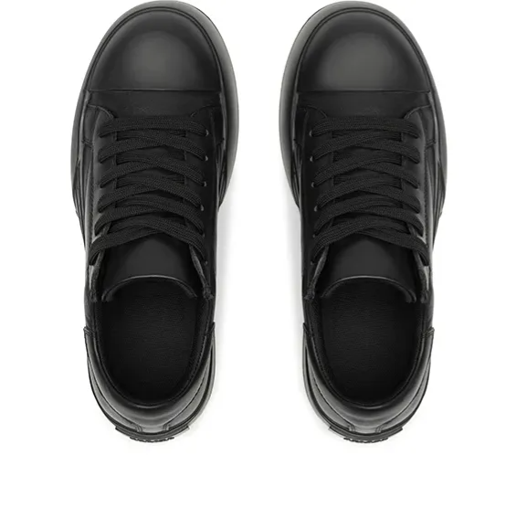 Leather Jumbo Platform Sneakers