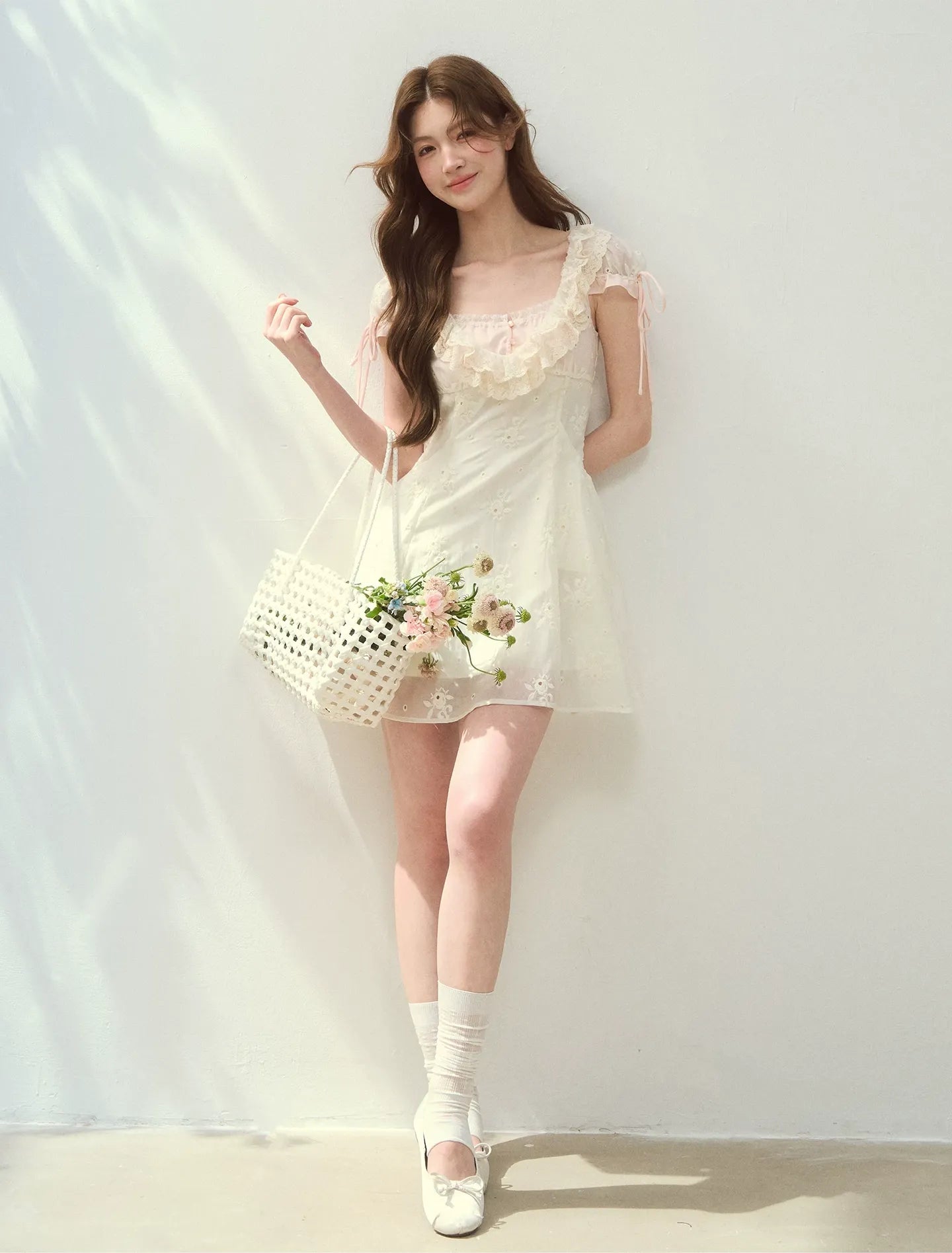 Shell Diary Embroidered Dress