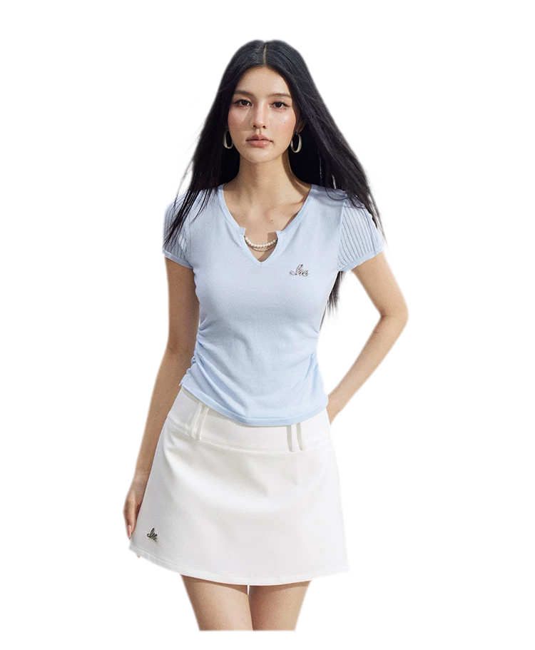 V-Neck Lyocell Tee