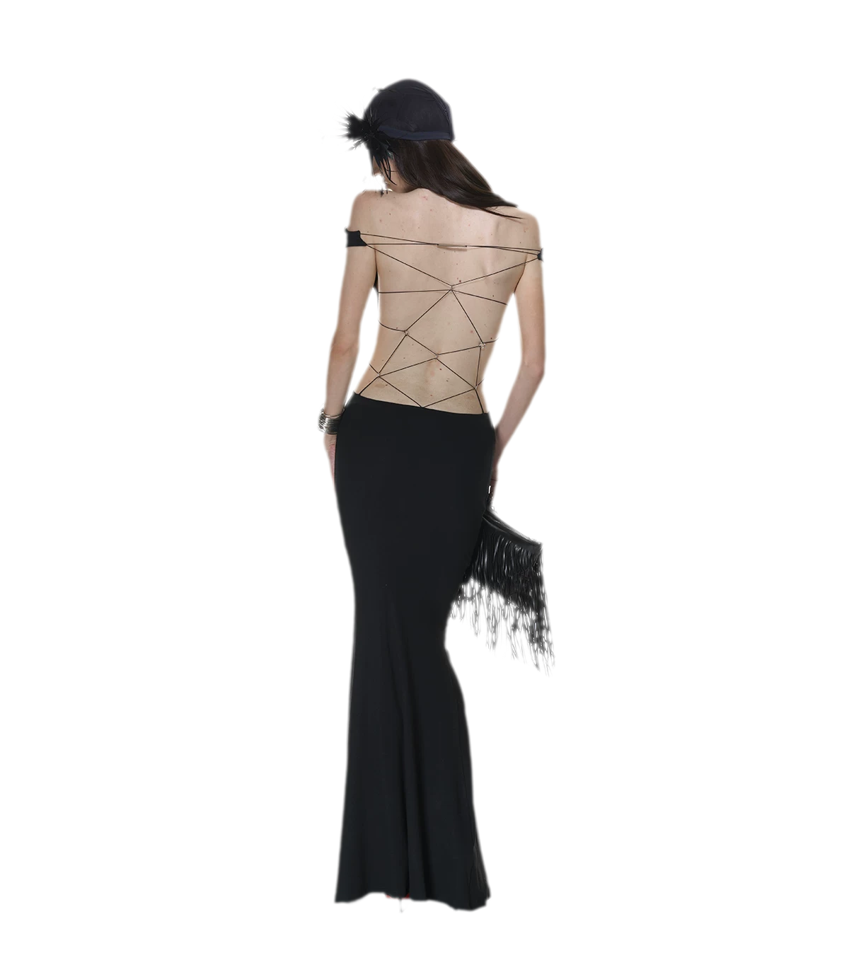 Back Tie Mermaid Dress