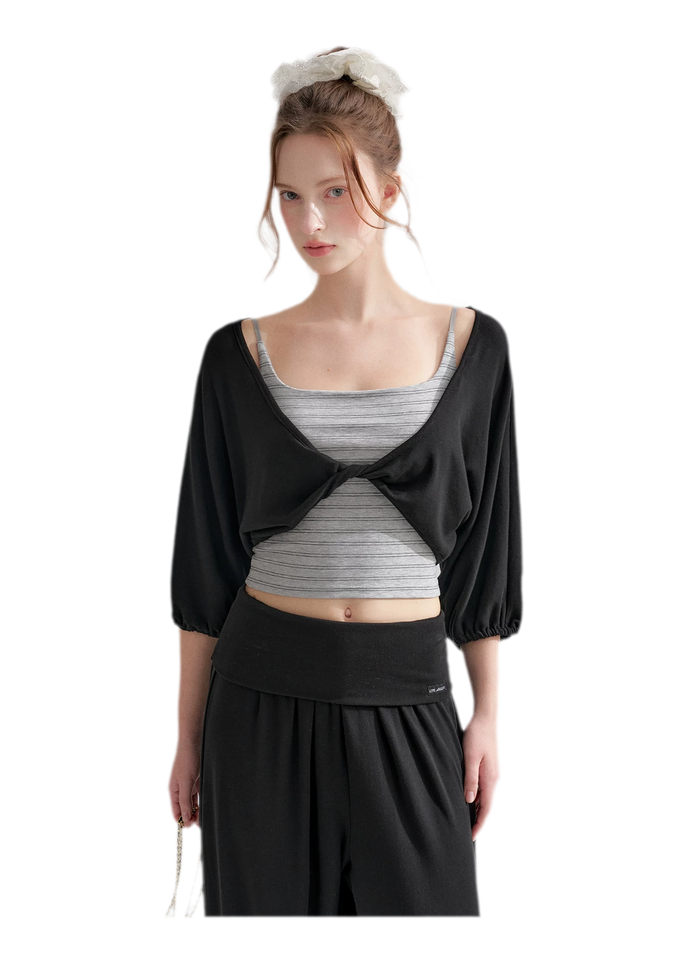 Lantern Sleeve Knit Set