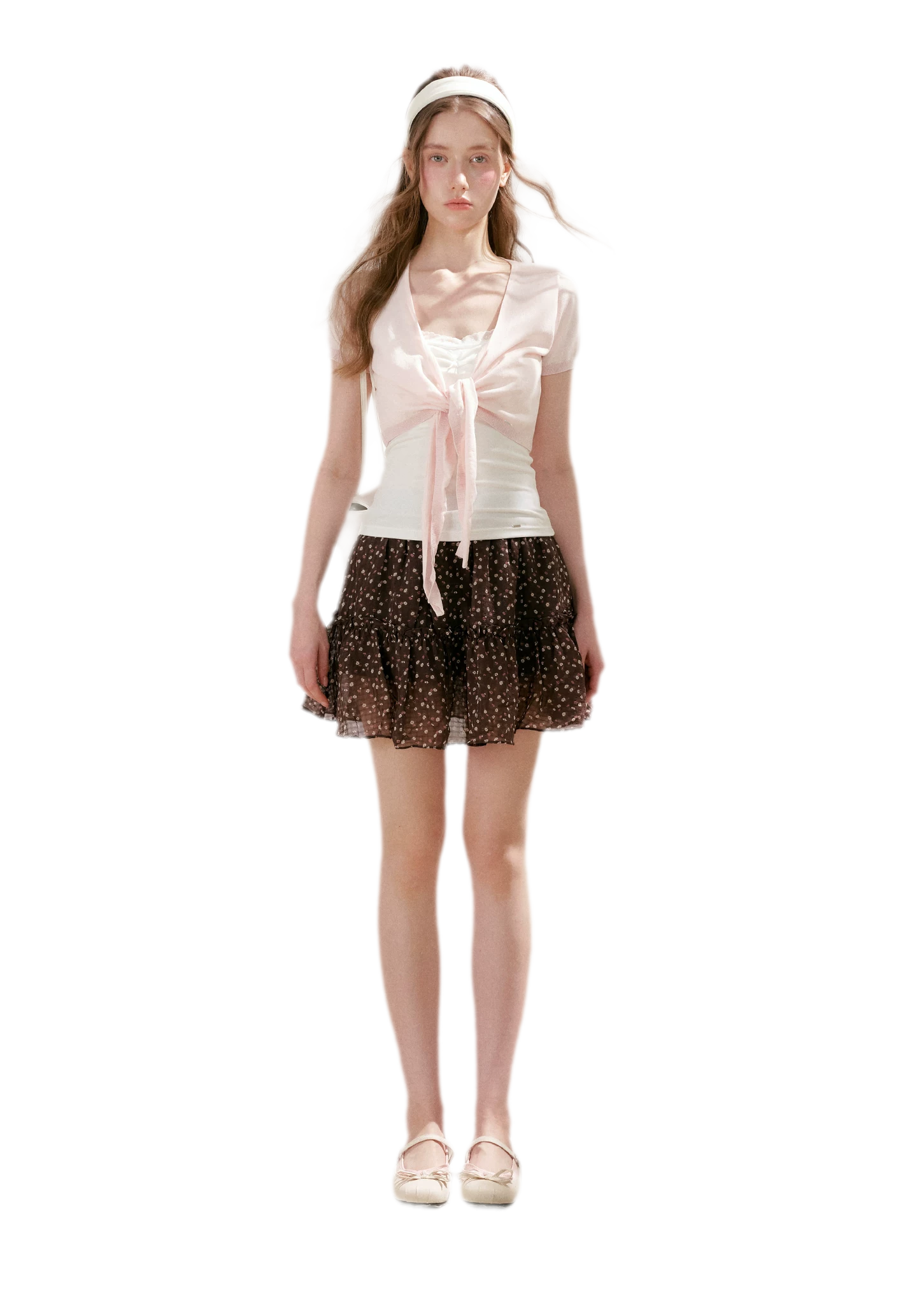 Staycation Ruffled A-Line Floral Skirt