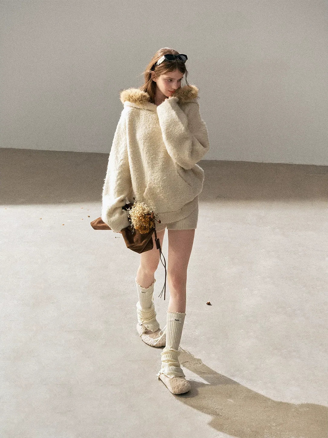 Loop Knit Hooded Set