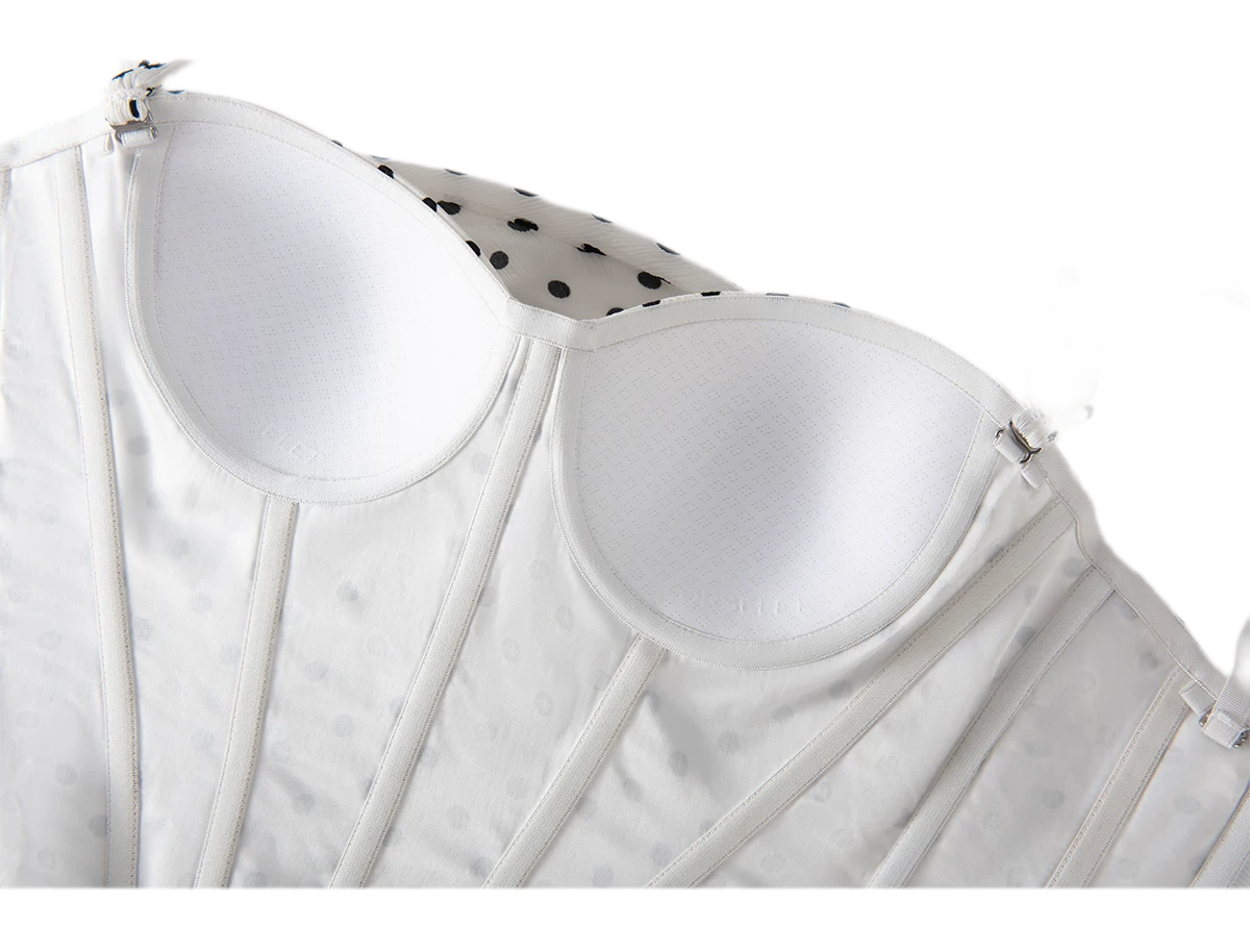 Polka Dot Bustier Top