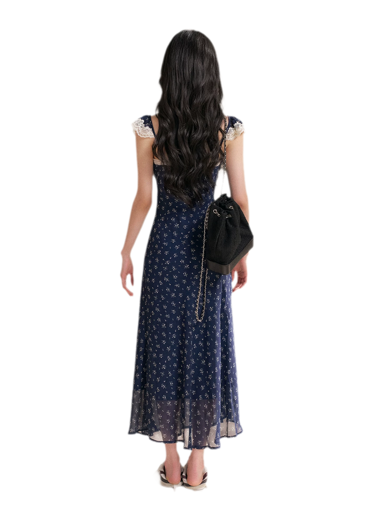 Lace Floral Camisole Dress
