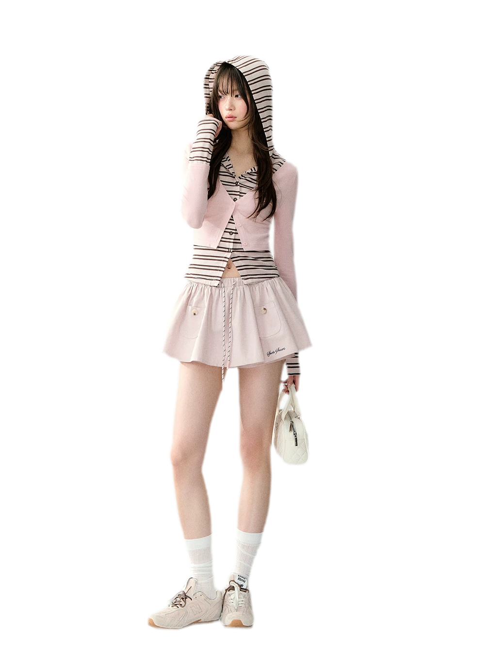 Cotton Lyocell Pocket Skirt