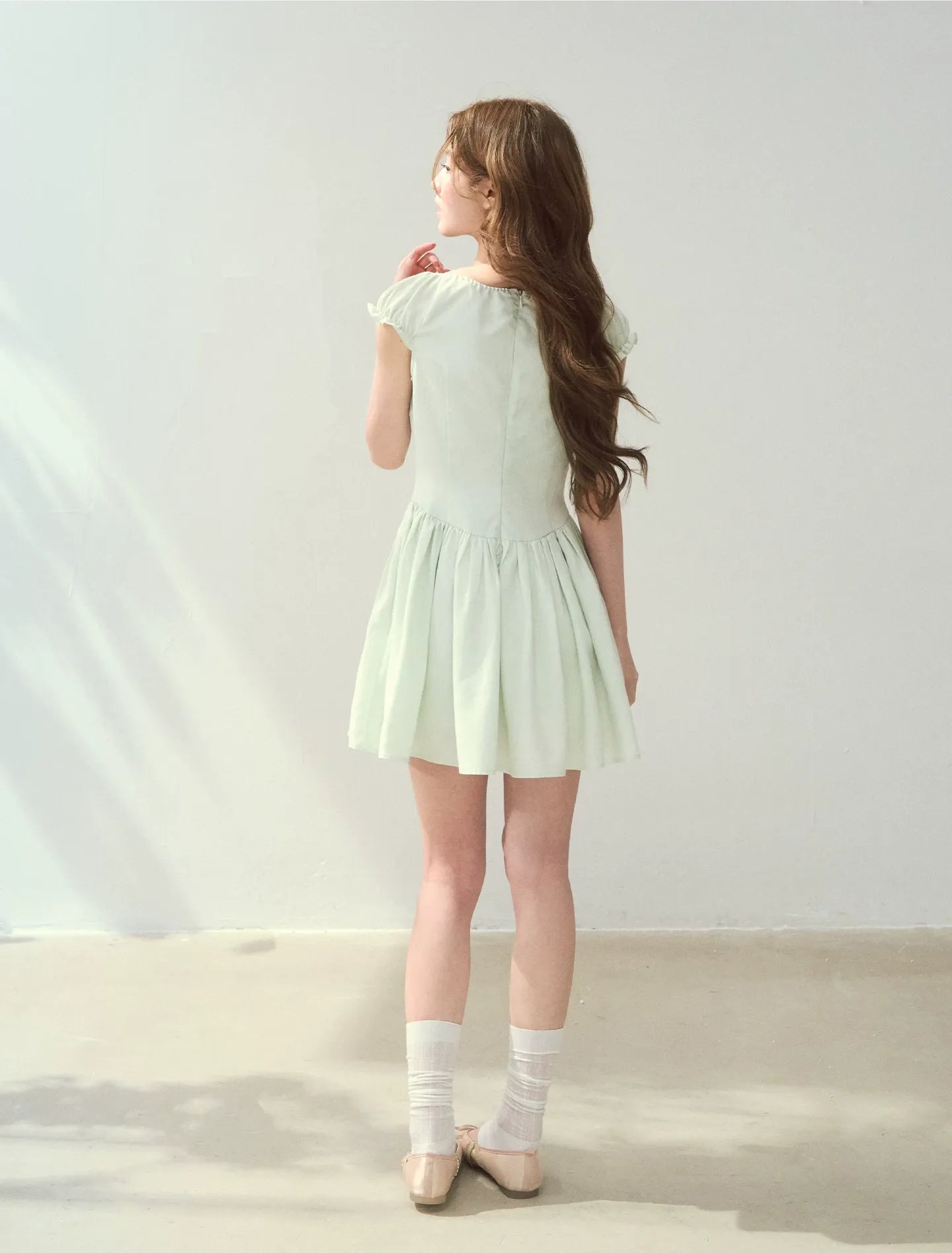 Lyocell Embroidered A-Line Dress