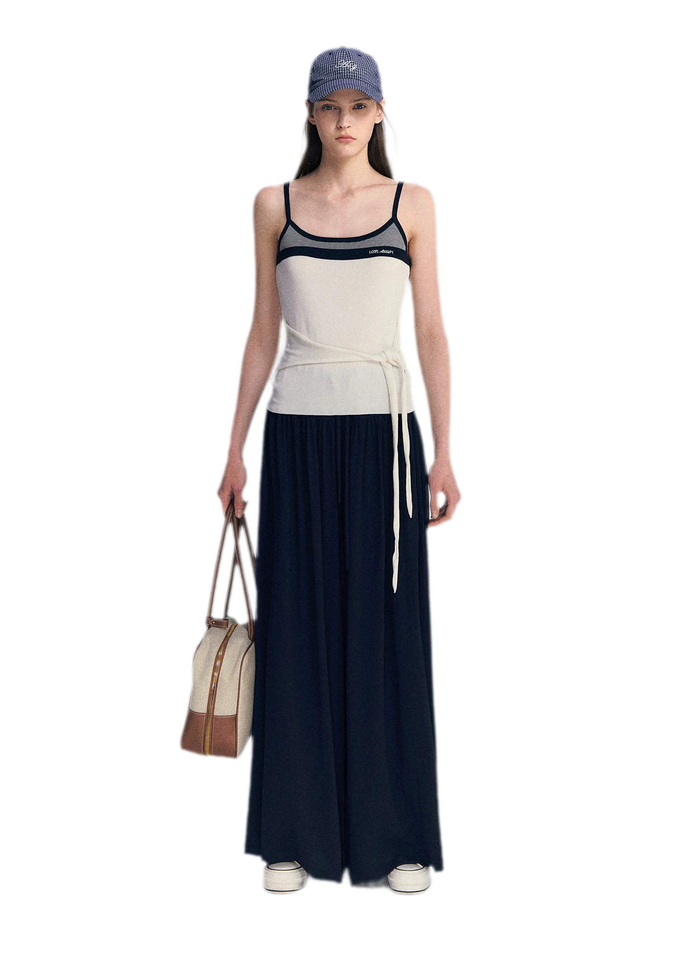 Lyocell Contrast Tie Cami