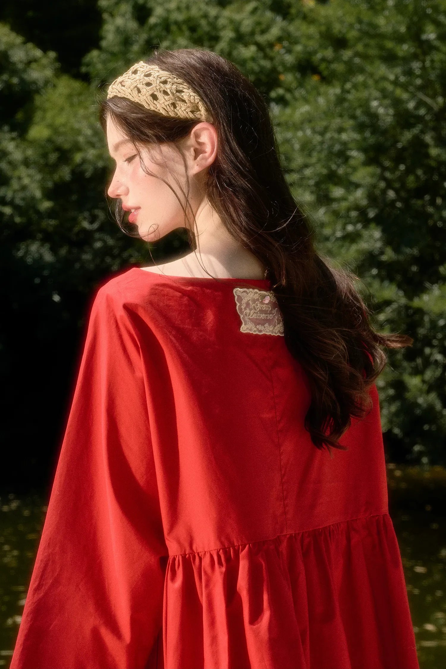 Cherry Cotton Babydoll Dress