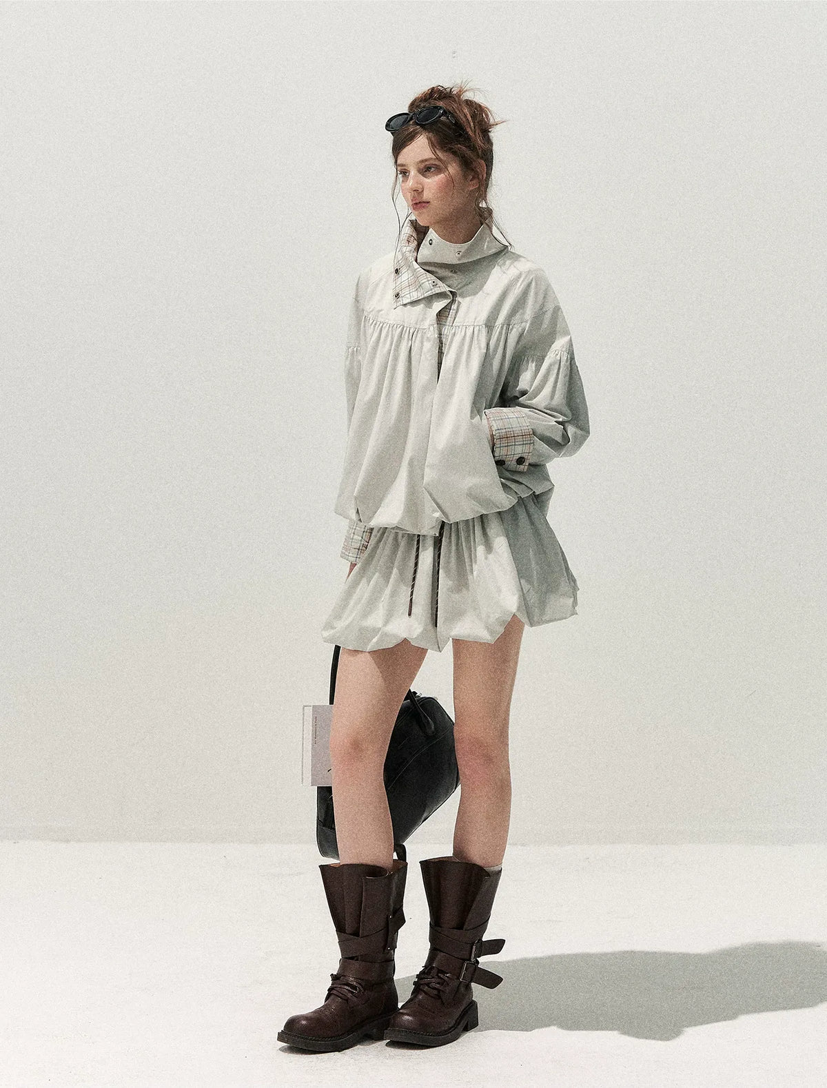 Cotton Plaid Cocoon Set