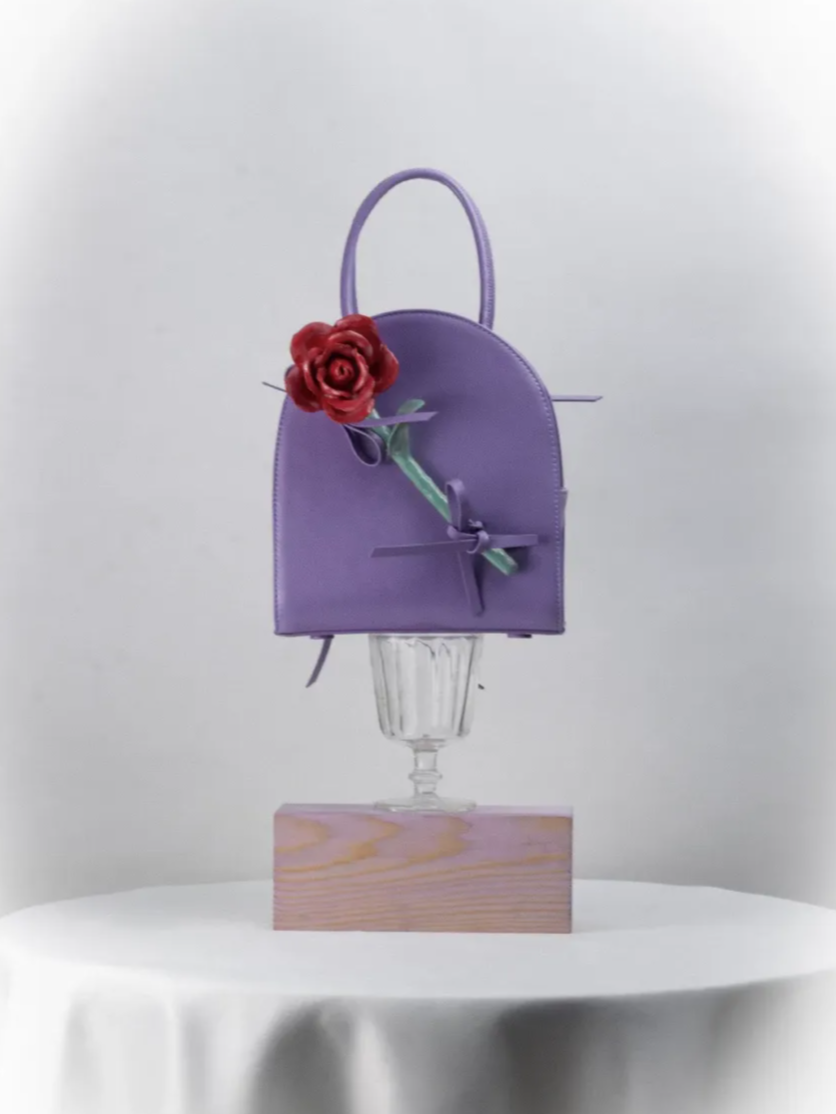 Handcrafted Ceramic Flower Bag