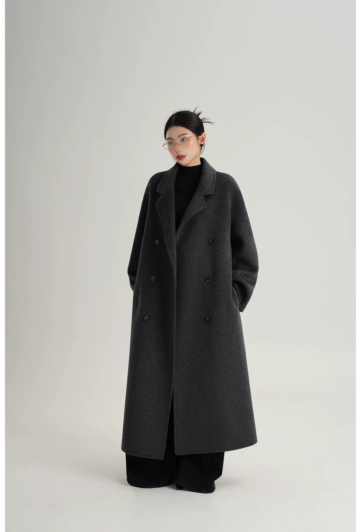 Hand-Sewn Oversized Wool Coat