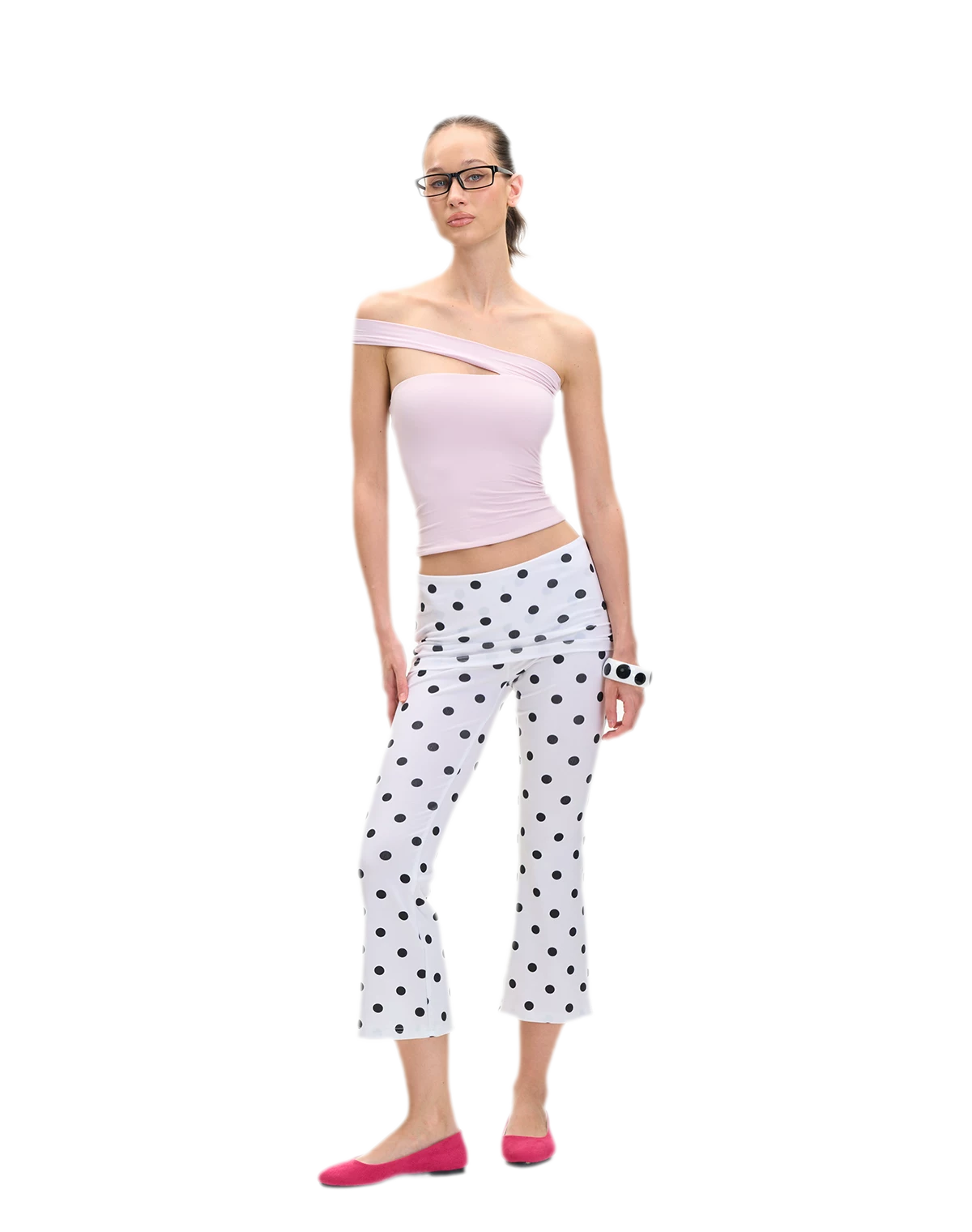 Asymmetric Strap Bustier Top