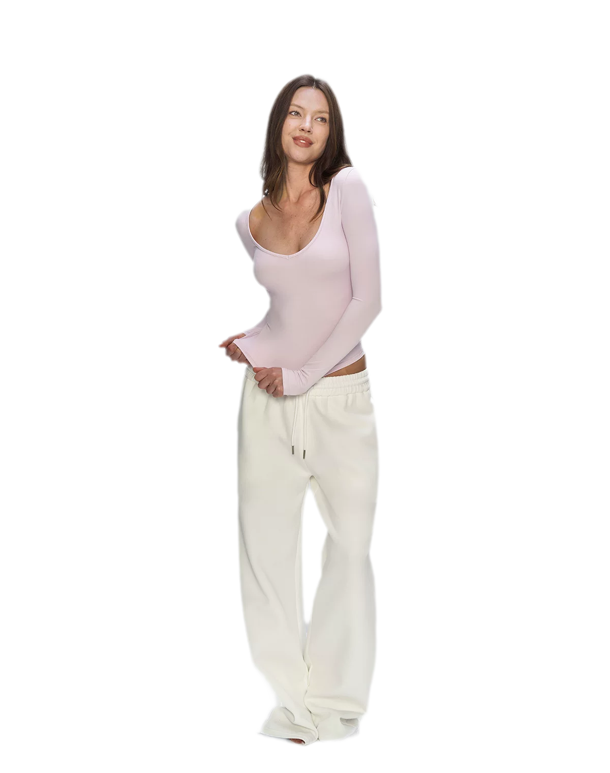 Bare-Feel V-Neck Top