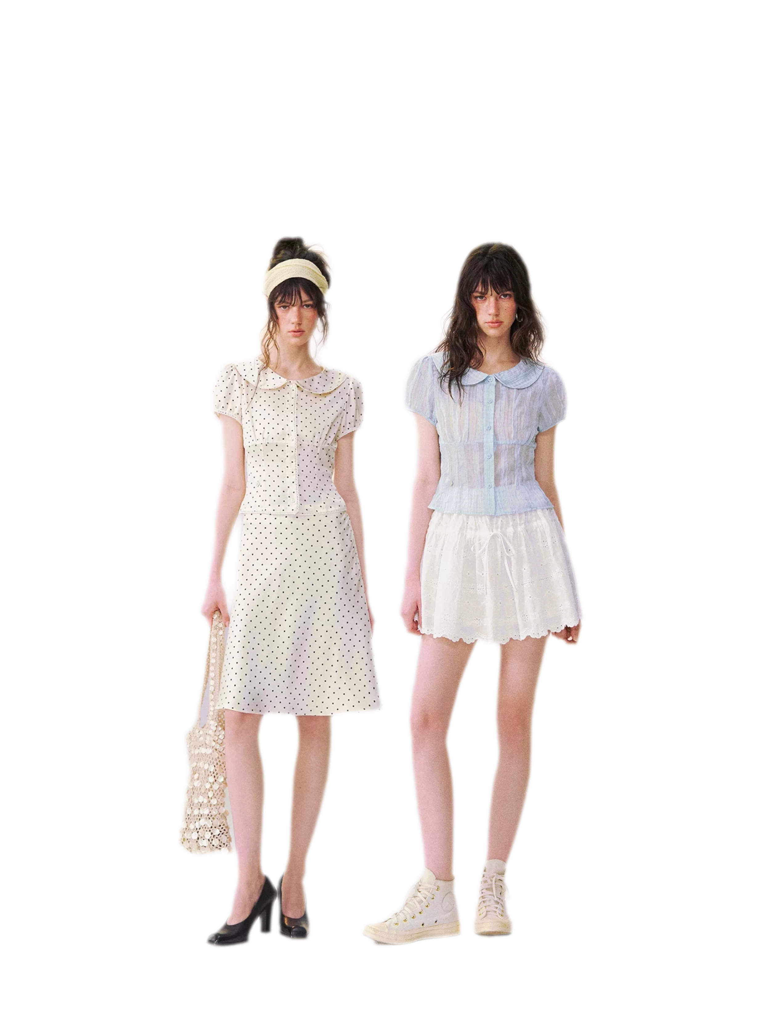 Lace Trim Puff Shirt