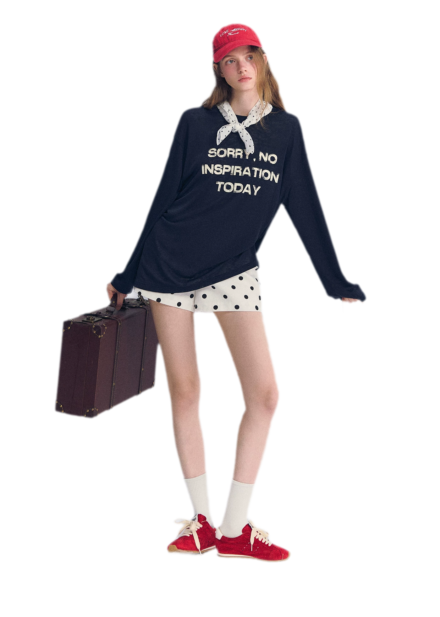 Lyocell Print Long Sleeve Top
