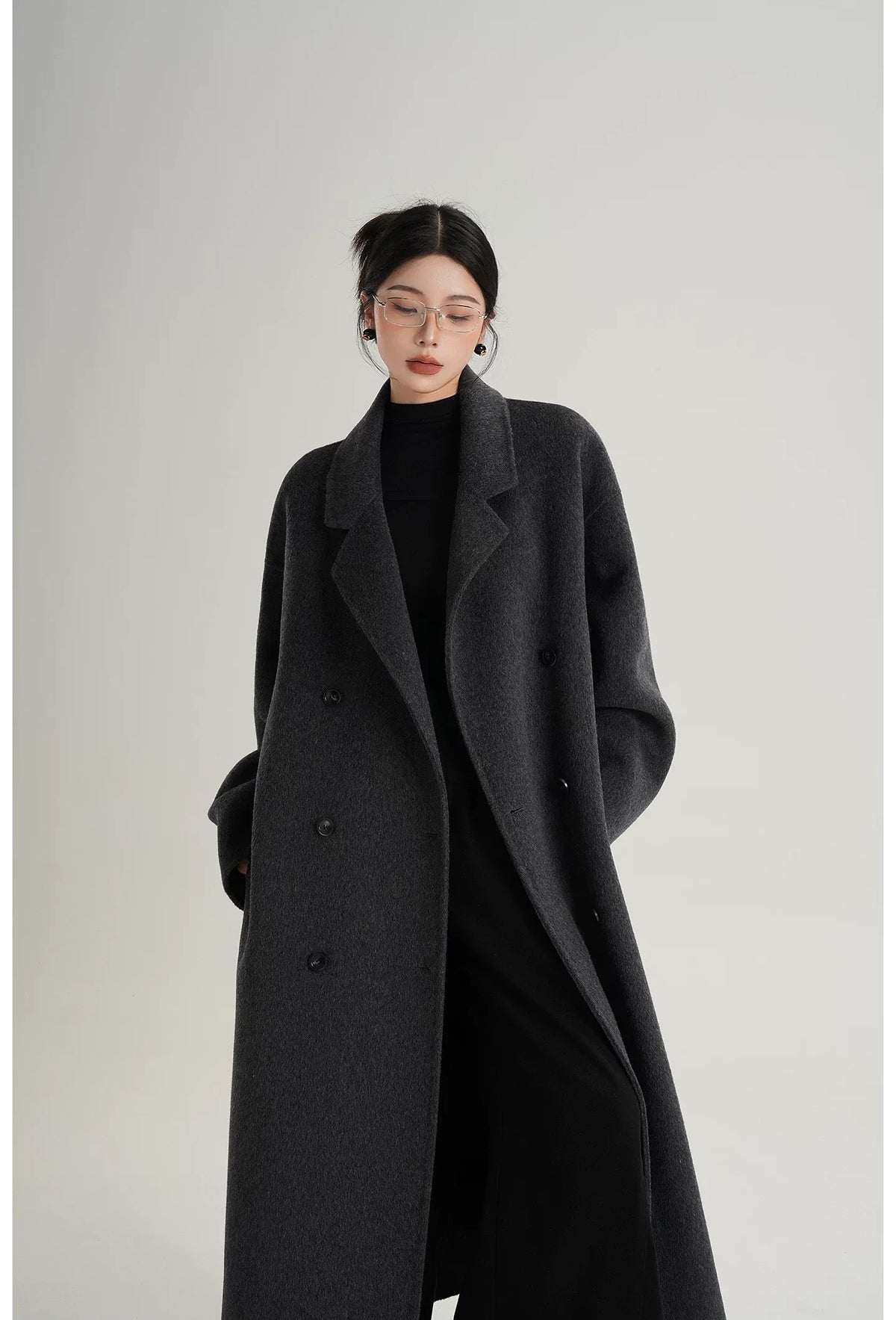 Hand-Sewn Oversized Wool Coat