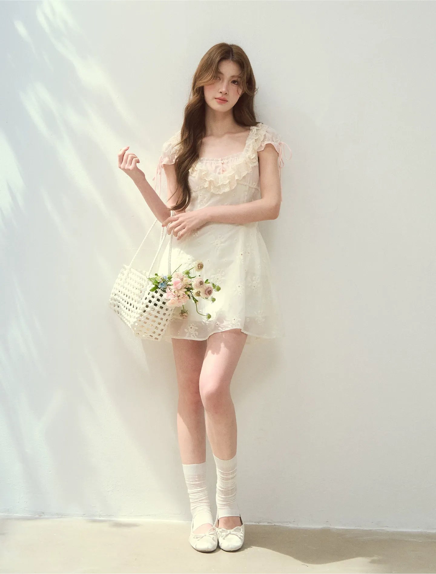 Shell Diary Embroidered Dress