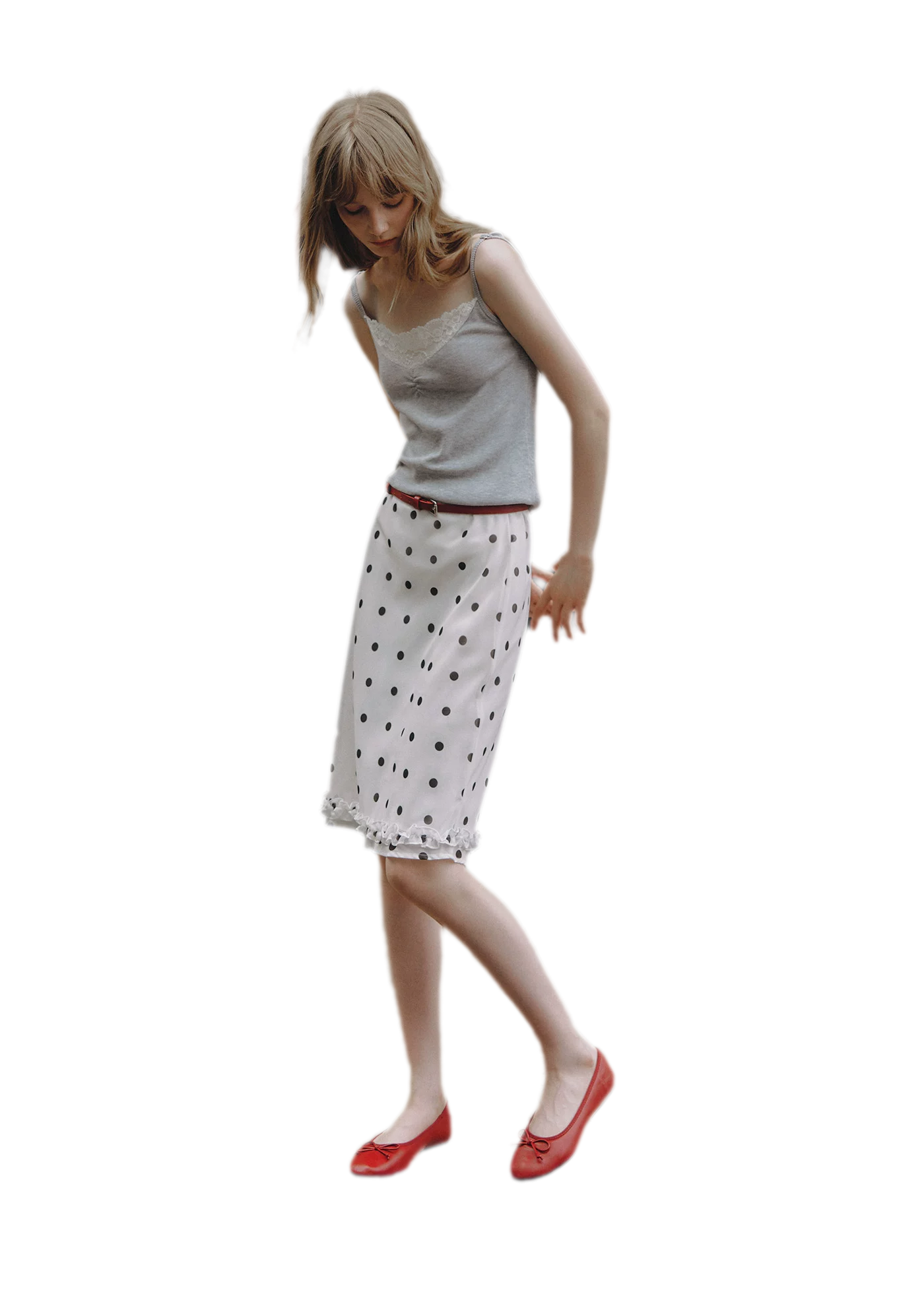 Lace Trim Knitwear Set
