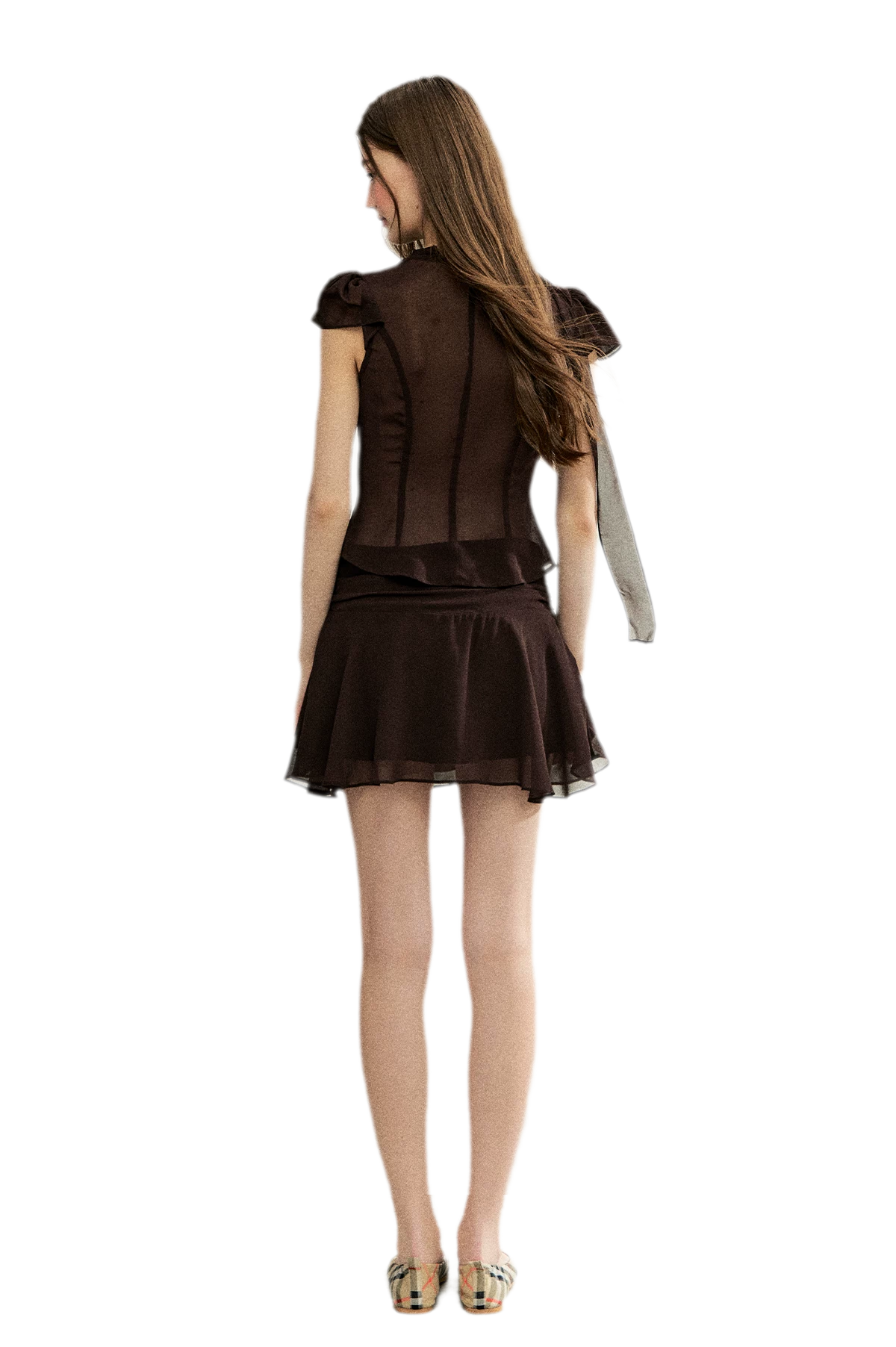 Faux Silk Top Skirt