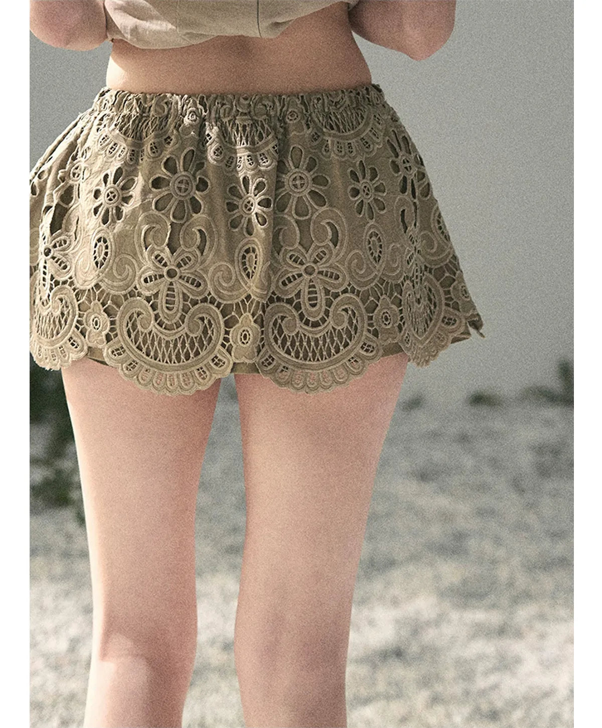 Lace A-Line Mini Skirt