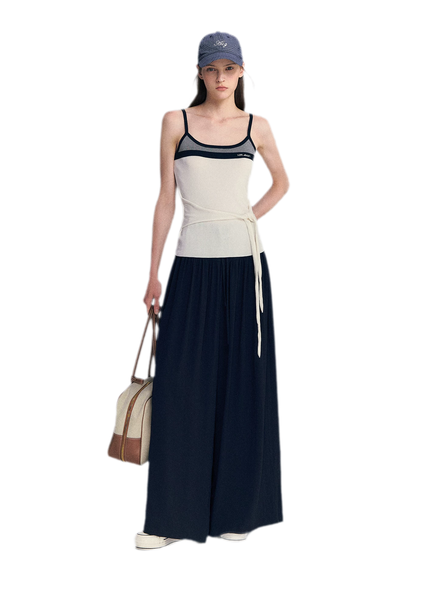 Lyocell Contrast Tie Cami
