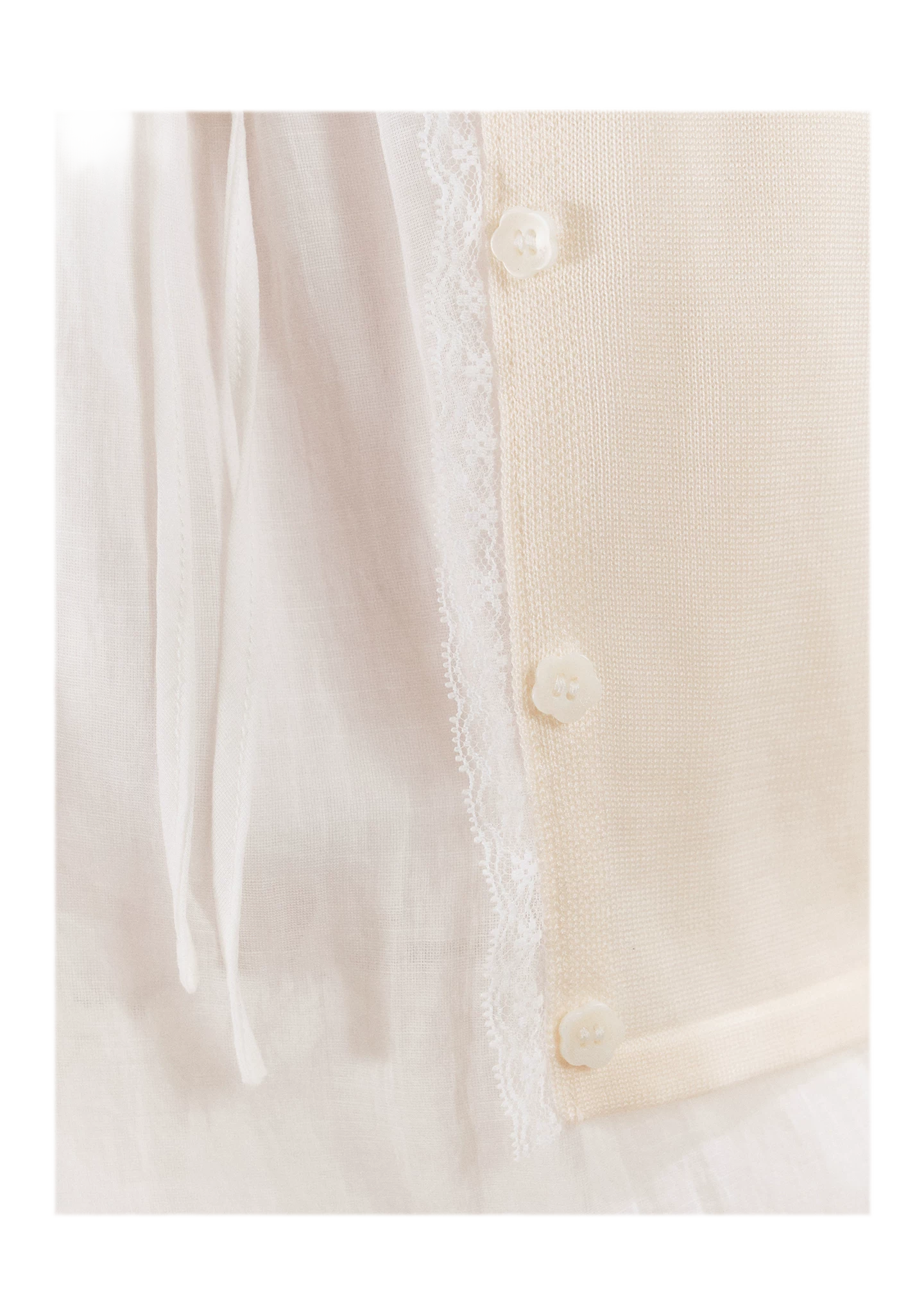 Lace Trim Cardigan