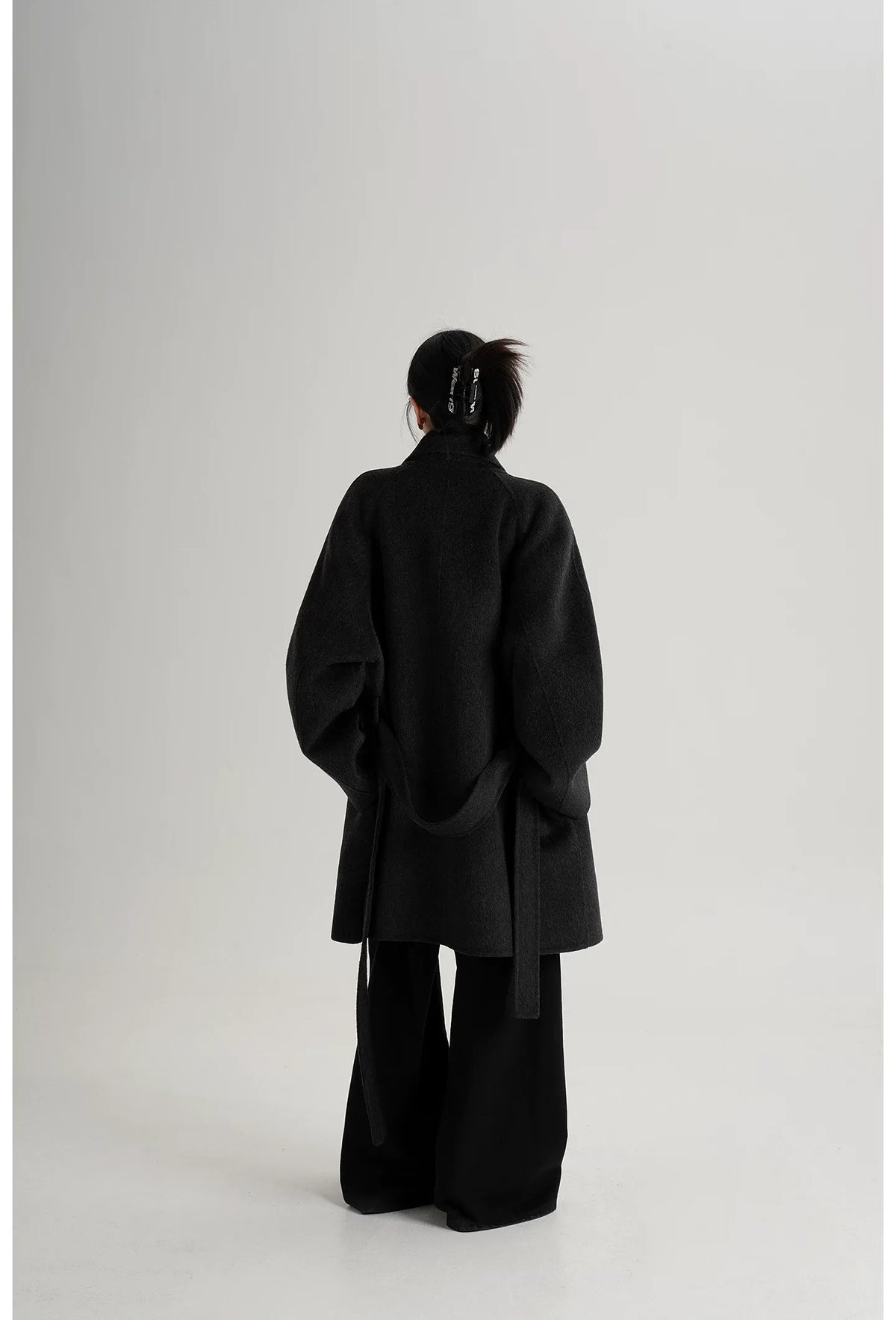 Hand-Sewn Belted Wool Coat
