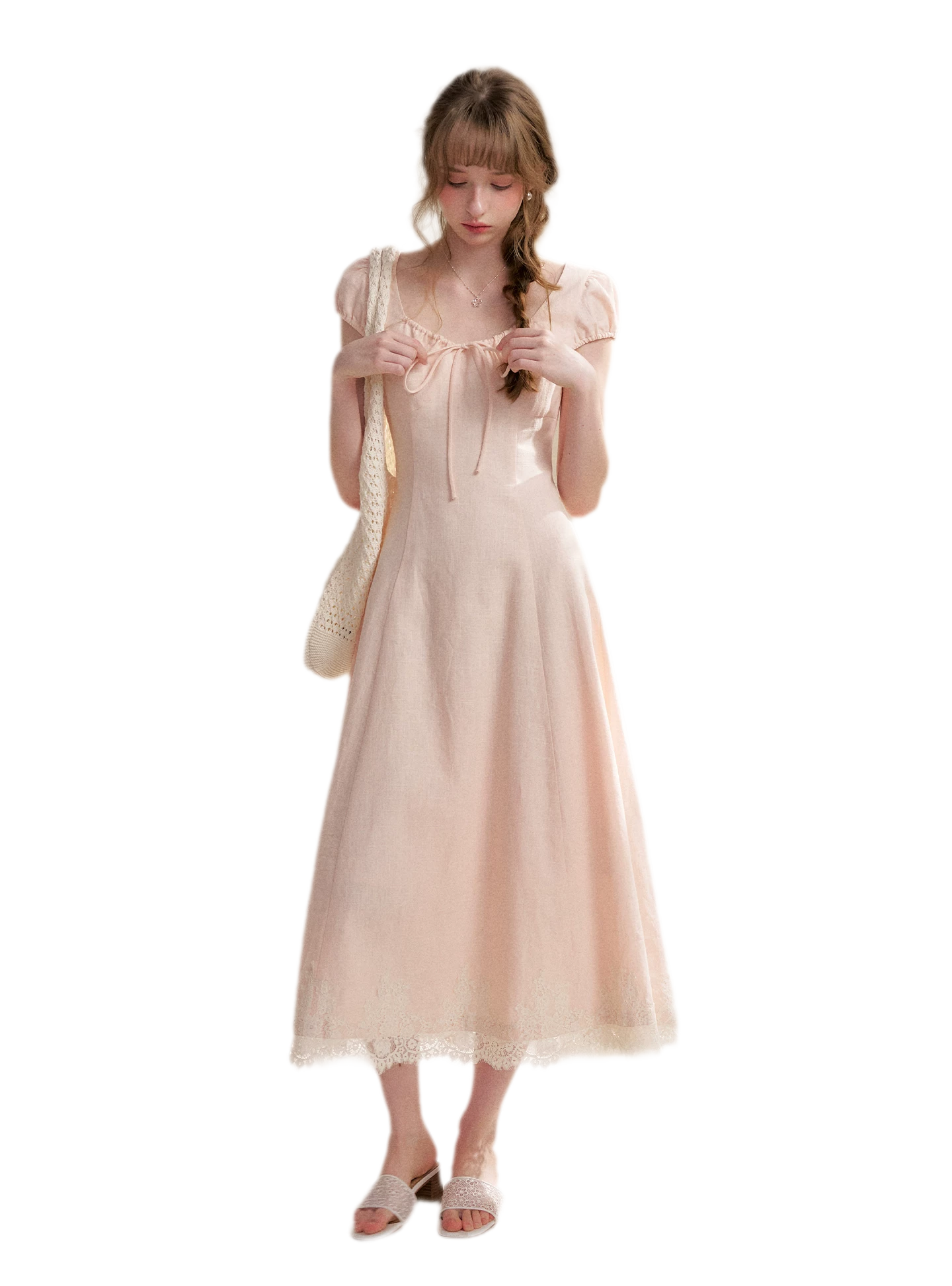 French Lace Long Dress