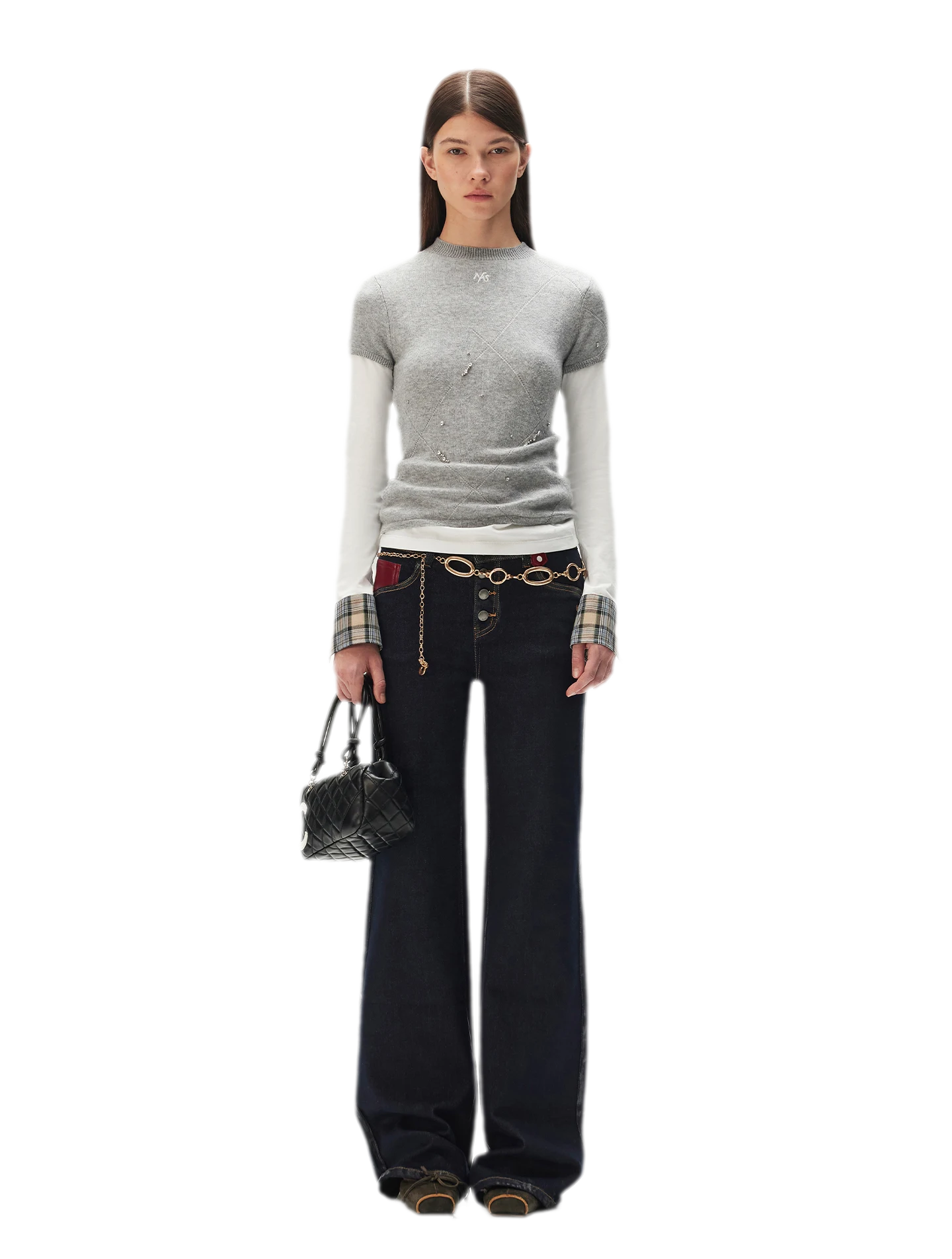 Washed Straight-Leg Jeans